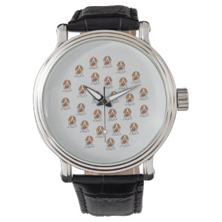 Montre Funny Chien Beagle de football américain Amoureux