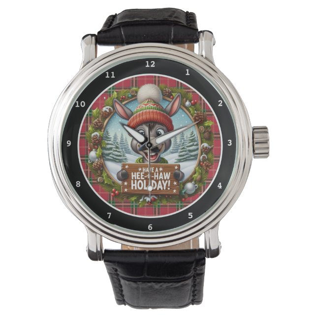 Montre Funny Holiday Donkey Christmas  (devant)