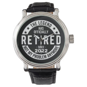 Montre funny retirement, retired, retired firefighter, re
