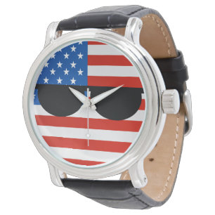 Montre Funny Trending Geeky USA Countryball