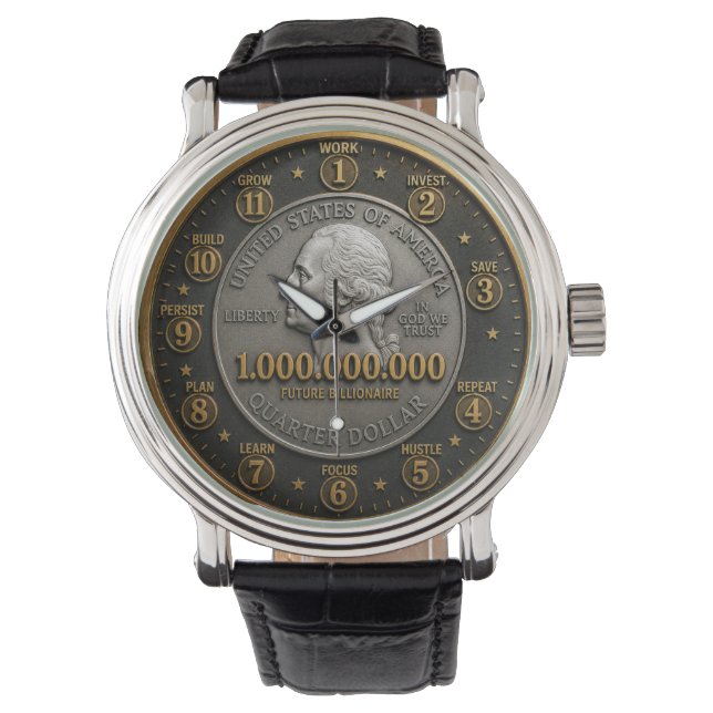 Montre Future Billionaire Mindset Millionaire  (devant)