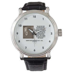 Montre G.K. Chesterton Imagination folie Créative