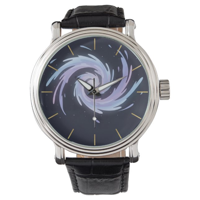 Montre Galactic Spiral Galaxy Watch Cosmic Nebula Space  (devant)