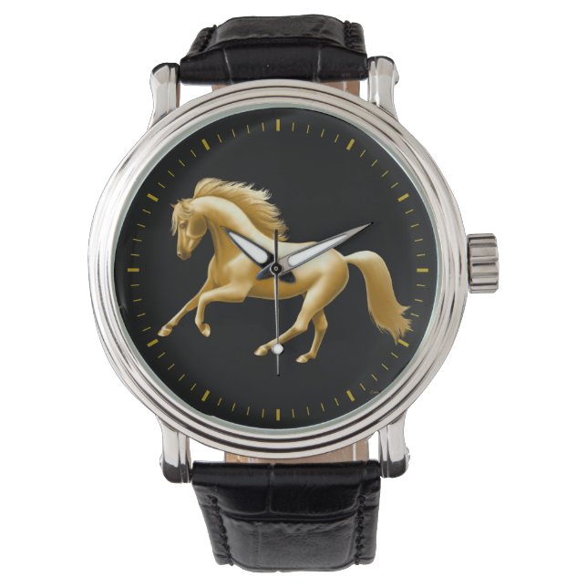 Montre Galloping Golden Horse Watch (devant)