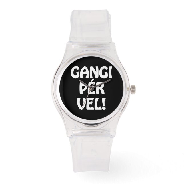 Montre GANGI ÕÉR VEL ! BONNE CHANCE ! Langue islandaise (Recto)