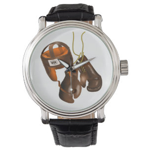 Montre Gants et casque de boxe vintages