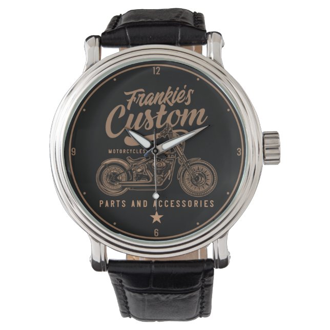 Montre Garage de motocyclette Bobber personnalisé (devant)