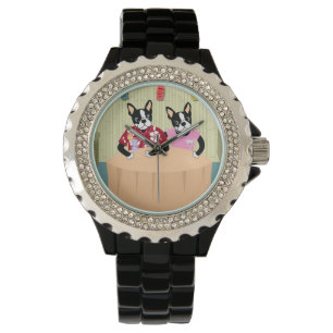Montre Garçon et fille de Boston Terrier