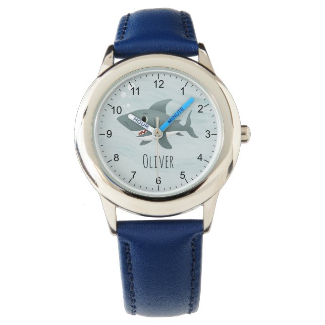 Montre Garçons adorables Blue Ocean Requin Enfants (devant)