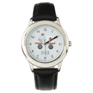 Montre Garçons Bleu mignon Docteur Ambulance Enfants