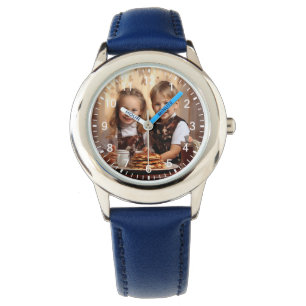 Montre Garçons Bleu mignon Enfants Frères Cadeaux Cercle 