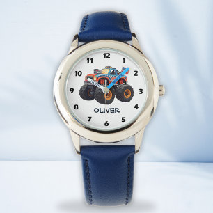 Montre Garçons de camion monstre coloré