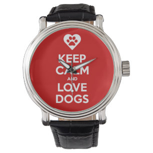 Montre Gardez Le Calme Et Aimer Chiens eWatchFactory Watc