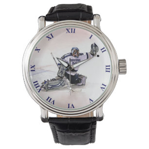 Montre Gardien de but de hockey sur glace avec votre
