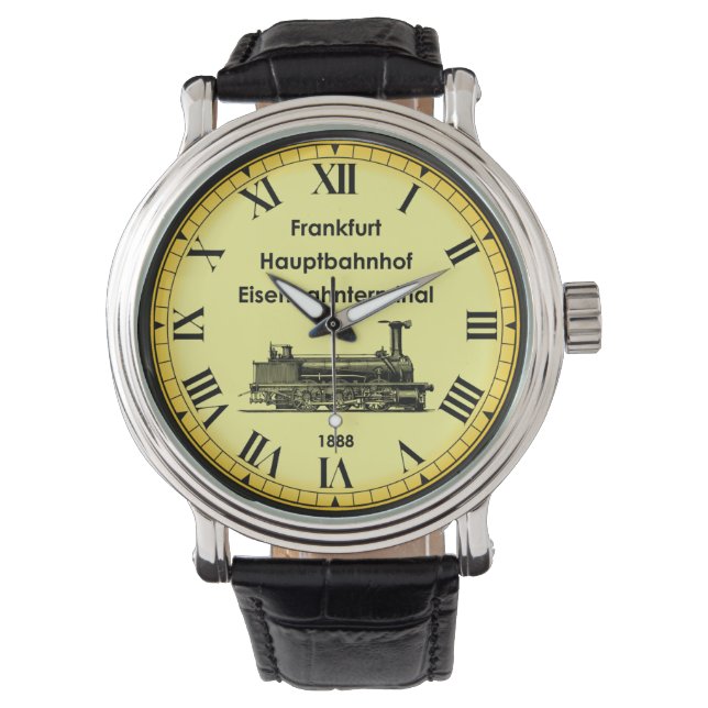 Montre Gare de Francfort ~ Allemagne ~ 1888 ~ (devant)