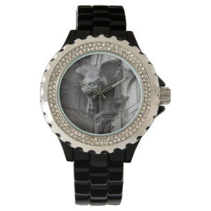 Montre Gargoyle gothique ailé Dames Black Wristwatch
