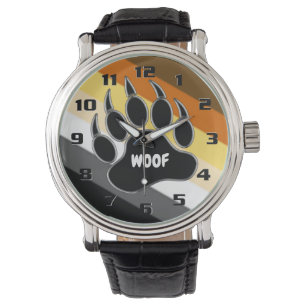 Montre Gay Bear Pride Drapeau Ours Paw Woof