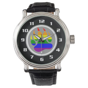 Montre Gay Bear Pride Rainbow Bear Paw