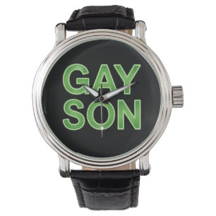 Montre Gay Son Funny LGBTQ Pride