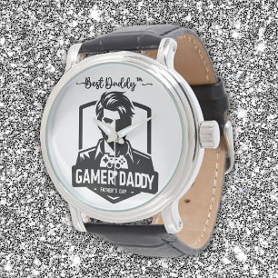 Montre Geek Gamer Papa Fête des pères heureuse  