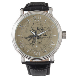 Montre Gemini Constellation Zodiac Hevelius 1690 Cadran