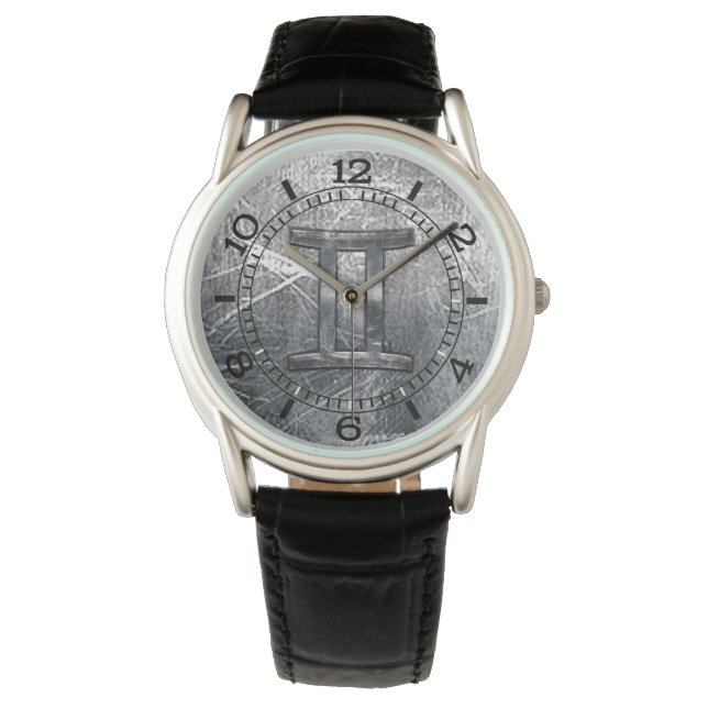 Montre Gemini Zodiac Connexion acier industriel (devant)