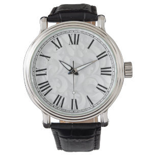 Montre Gentle Floral Background Roman Numeral