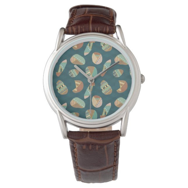 Montre Geo Step extérieur | Motif bleu (devant)