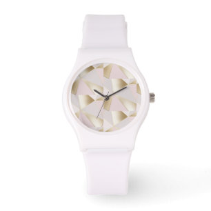 Montre Géométrique en or rose