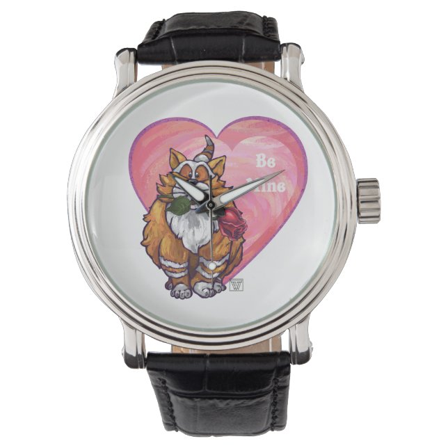 Montre Ginger Cat Saint-Valentin (devant)