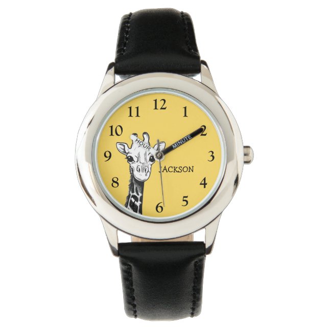 Montre Giraffe Enfants Cute Personnalisée (devant)