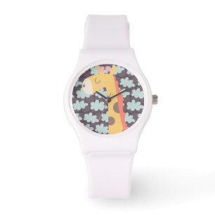 Montre Giraffe et nuages