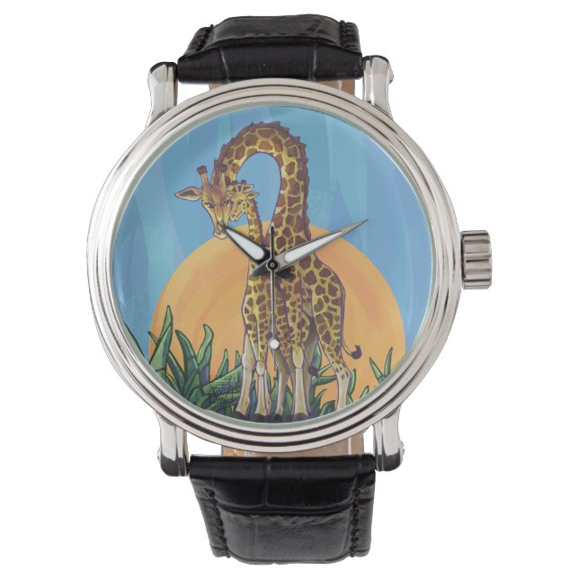 Montre Giraffe maman et bébé (devant)