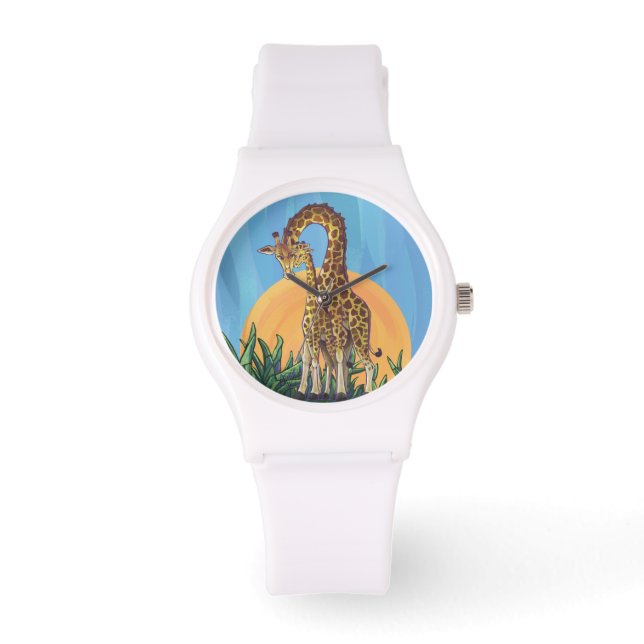 Montre Giraffe maman et bébé (Recto)