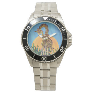 Montre Giraffe maman et bébé