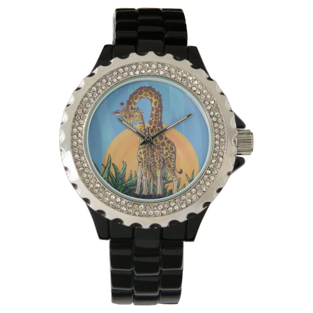 Montre Giraffe maman et bébé (devant)