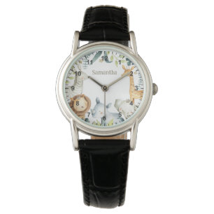Montre Giraffe sauvage Zebra Elephant Anniversaire Premie