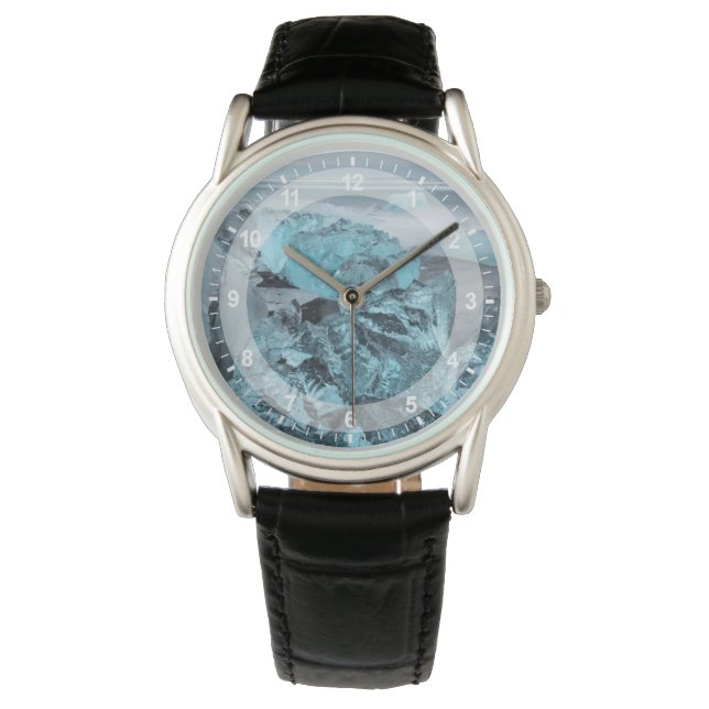 Montre Glace bleue sur la plage, Islande (devant)