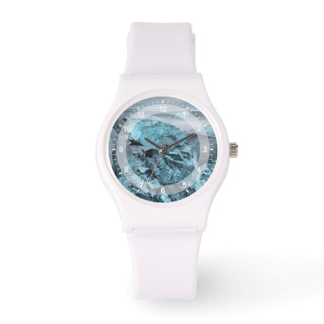 Montre Glace bleue sur la plage, Islande (Recto)