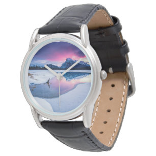 Montre Glace et neige Mt. Rundle, Canada