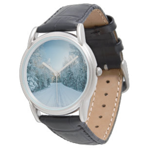 Montre Glace et neige Route d'hiver gelée Russie, Sibér