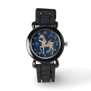 Montre Glitter Star Zebra Blue Kids