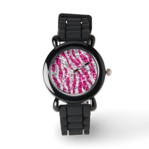 Montre Glitz Zebra Pink