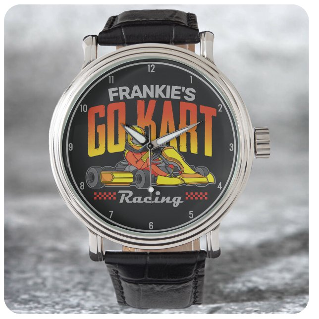 Montre Go Kart Racing Personnalisé Motorsport Karting (Créateur téléchargé)