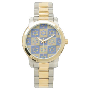 Montre Gold Blue Star de David Art Panels