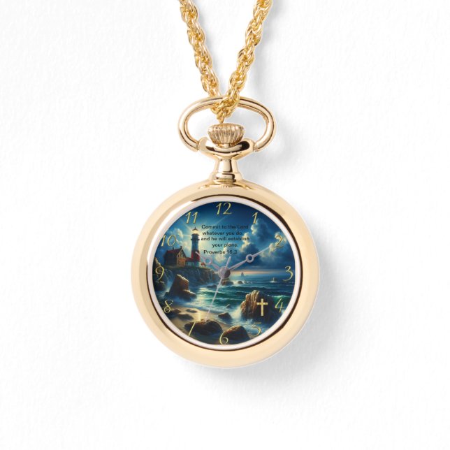 Montre Gold Christian Faith croise avec Où je vais aujour (Recto)