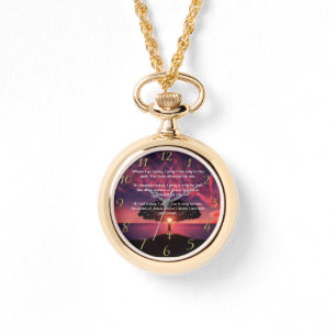 Montre Gold Christian Faith croise avec Où je vais aujour
