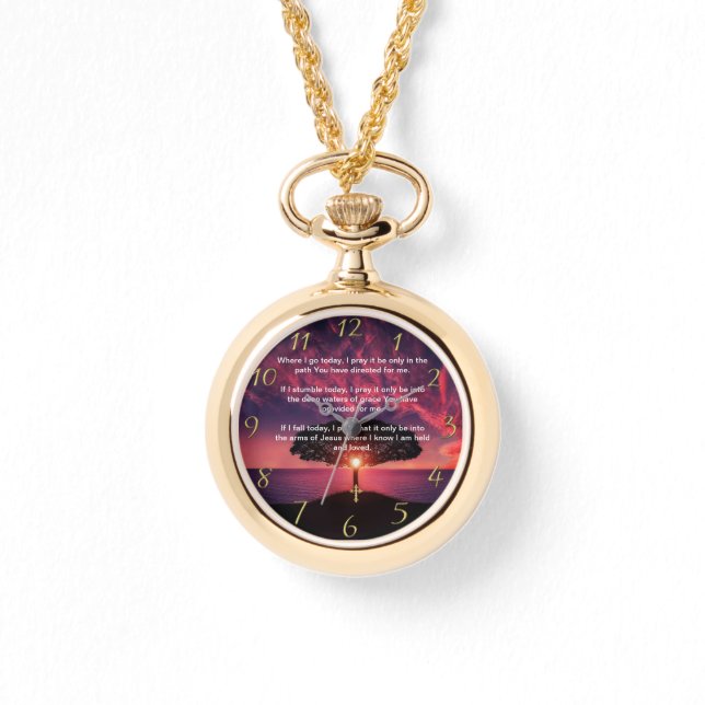 Montre Gold Christian Faith croise avec Où je vais aujour (Recto)