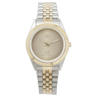 Montre Gold Crown Metallic Watch