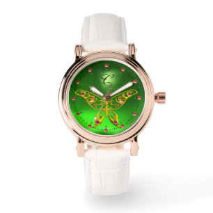 Montre GOLD HYPER BEURRE Emerald Monogramme vert